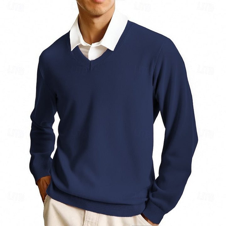 Clayton | Klassisk V-hals Genser