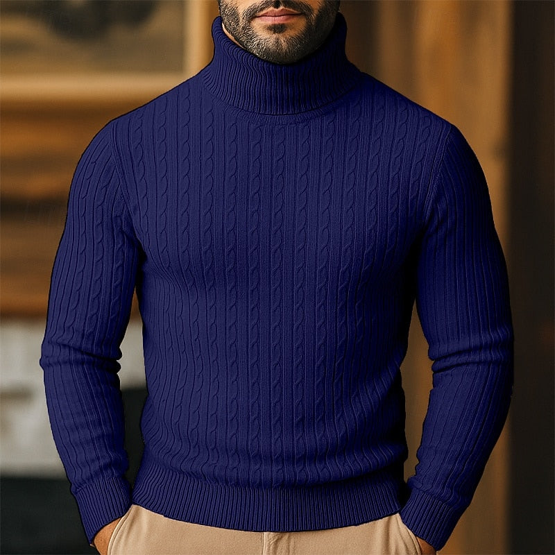 Rupert | Kabelstrikket Turtleneck-genser