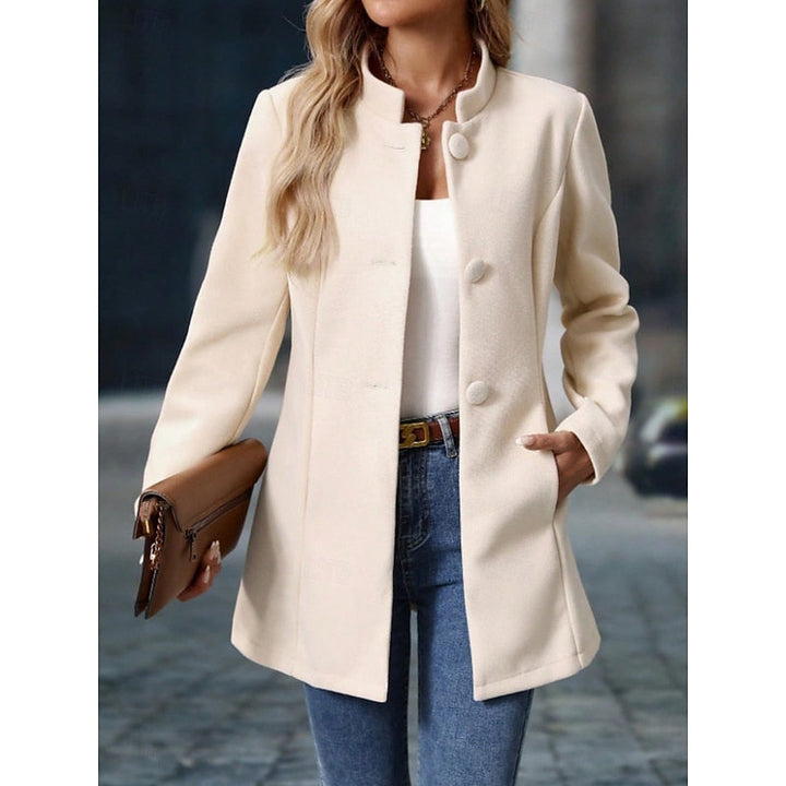 Fiona | Elegant kåpe med ståkrage