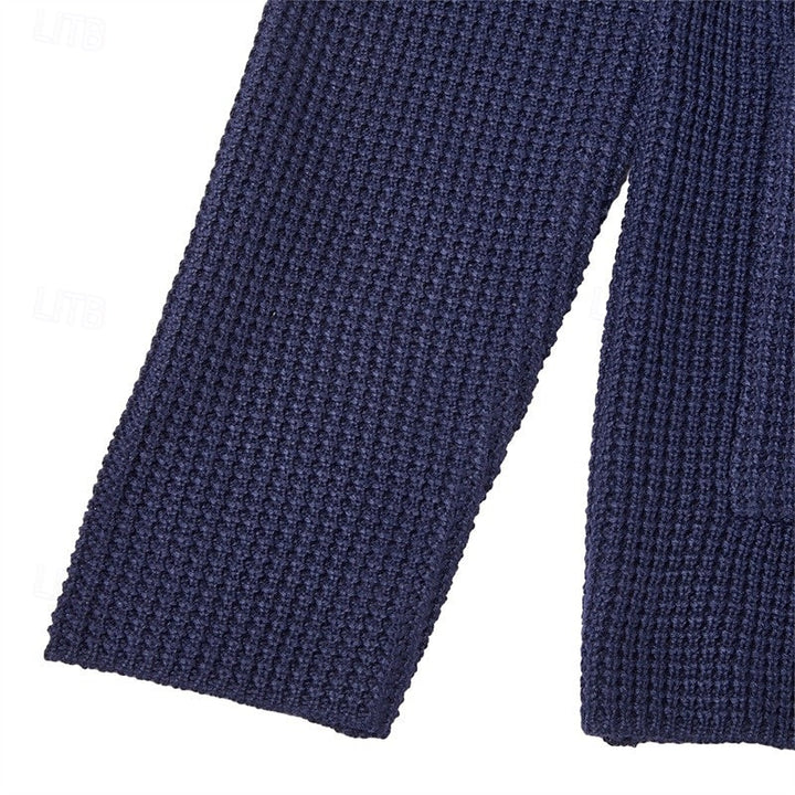 Archer | Strukturert Cardigan med Ståkrage