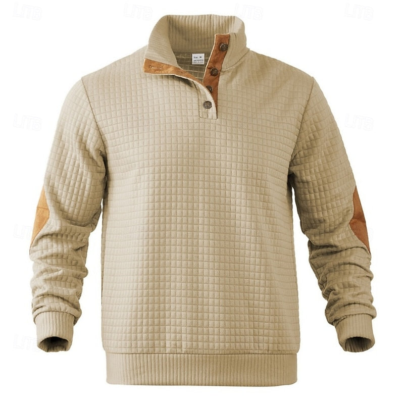 Garrett | Strukturert pullover med ståkrage
