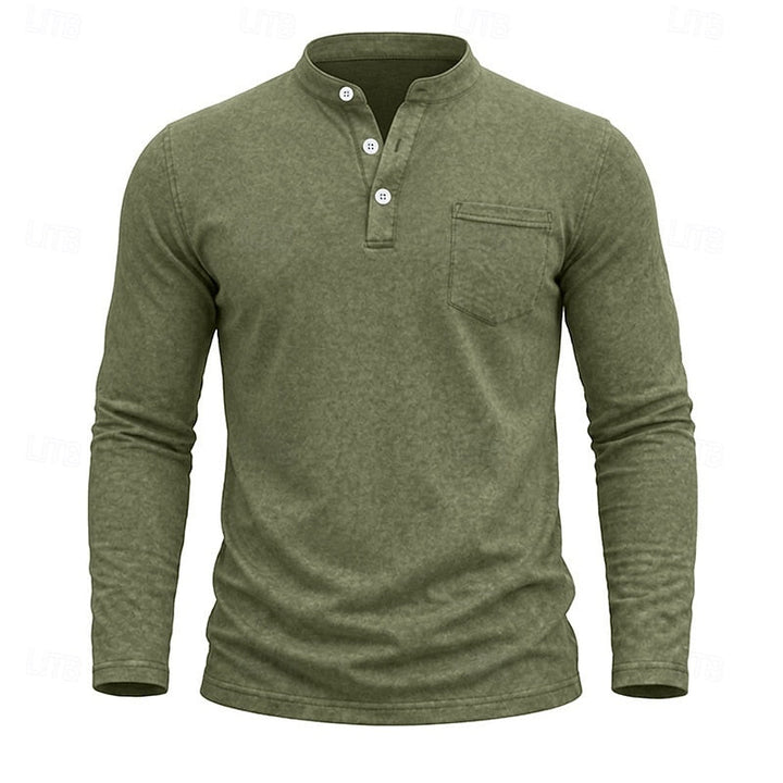 Weston | Klassisk Henley Langermet Skjorte