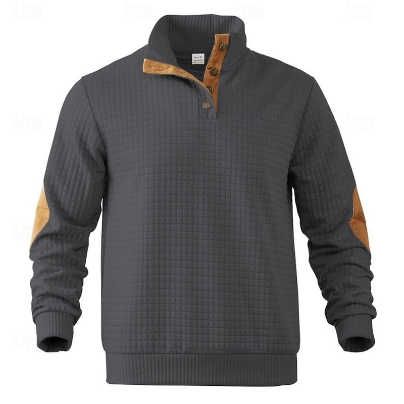 Garrett | Strukturert pullover med ståkrage