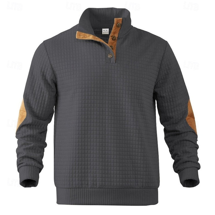 Garrett | Strukturert pullover med ståkrage