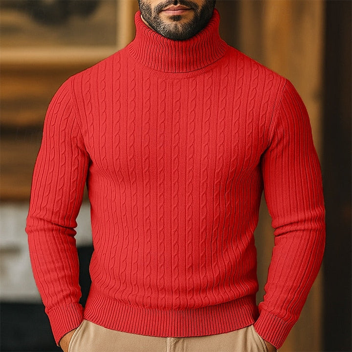 Rupert | Kabelstrikket Turtleneck-genser