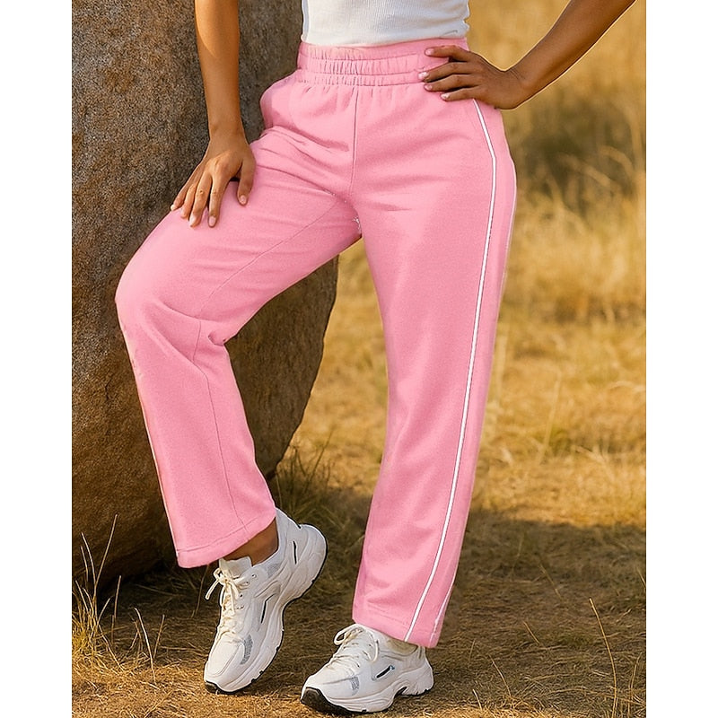 Maisie | Avslappede joggebukser med sidestripe