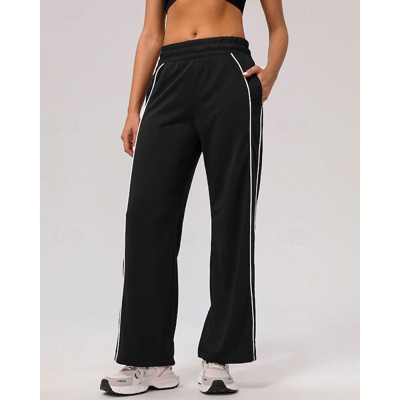 Maisie | Avslappede joggebukser med sidestripe