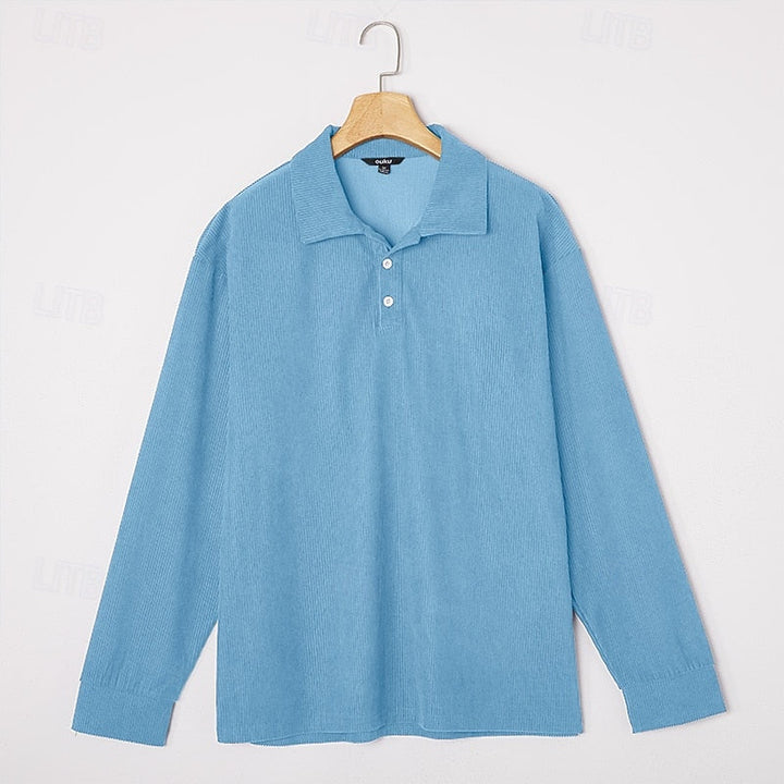 Wallace | Strukturert langermet poloshirt