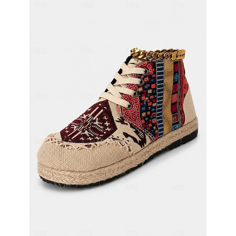 Talia | Bohemske Mønstrede Høye Sneakers