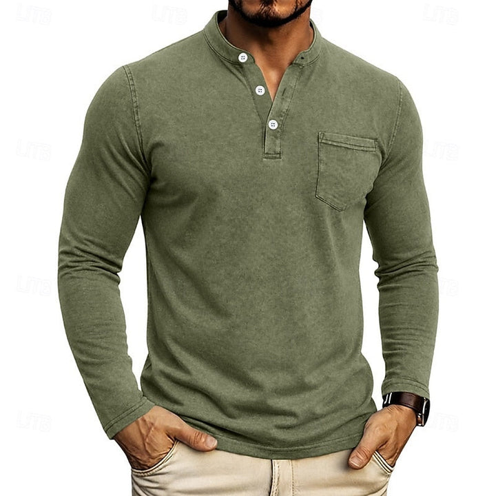 Weston | Klassisk Henley Langermet Skjorte