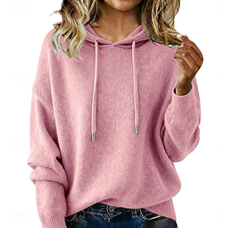 Delphine | Casual strikket hettegenser