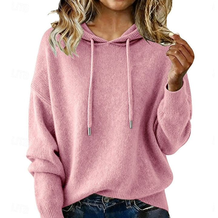 Delphine | Casual strikket hettegenser