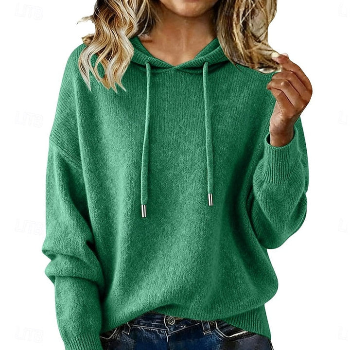 Delphine | Casual strikket hettegenser