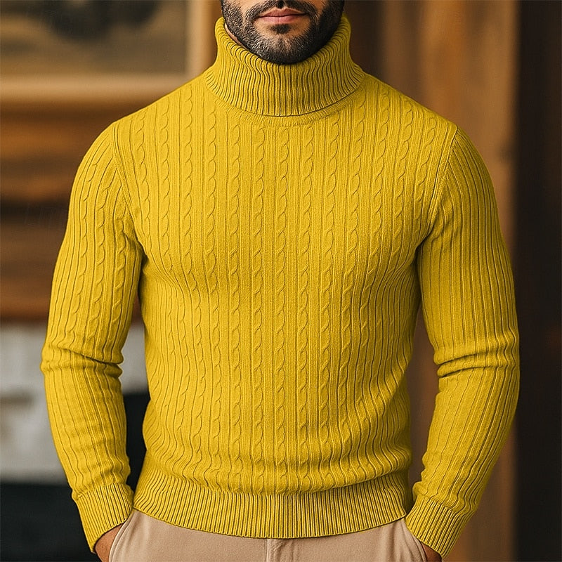 Rupert | Kabelstrikket Turtleneck-genser