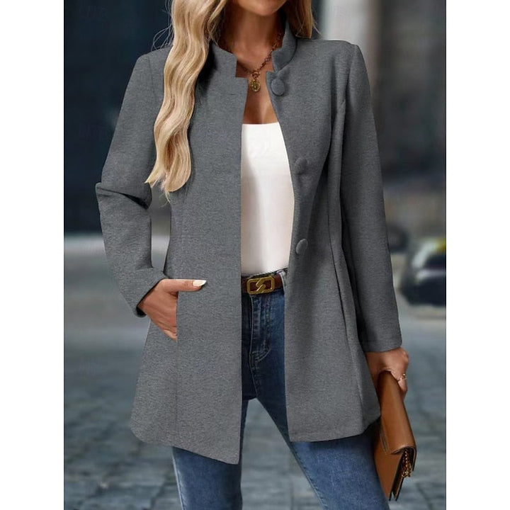 Fiona | Elegant kåpe med ståkrage