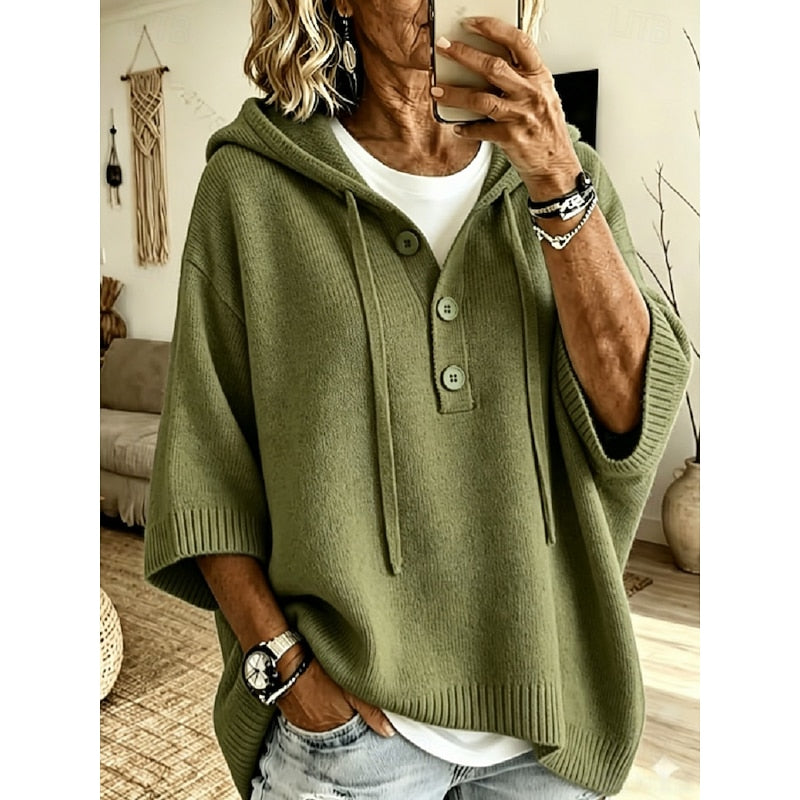 Brooklyn | Casual hettegenser strikket genser