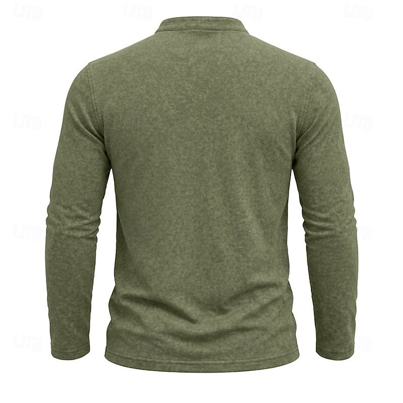 Weston | Klassisk Henley Langermet Skjorte