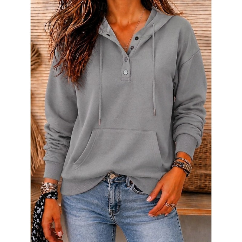 Blythe | Casual hettegenser med knapphals